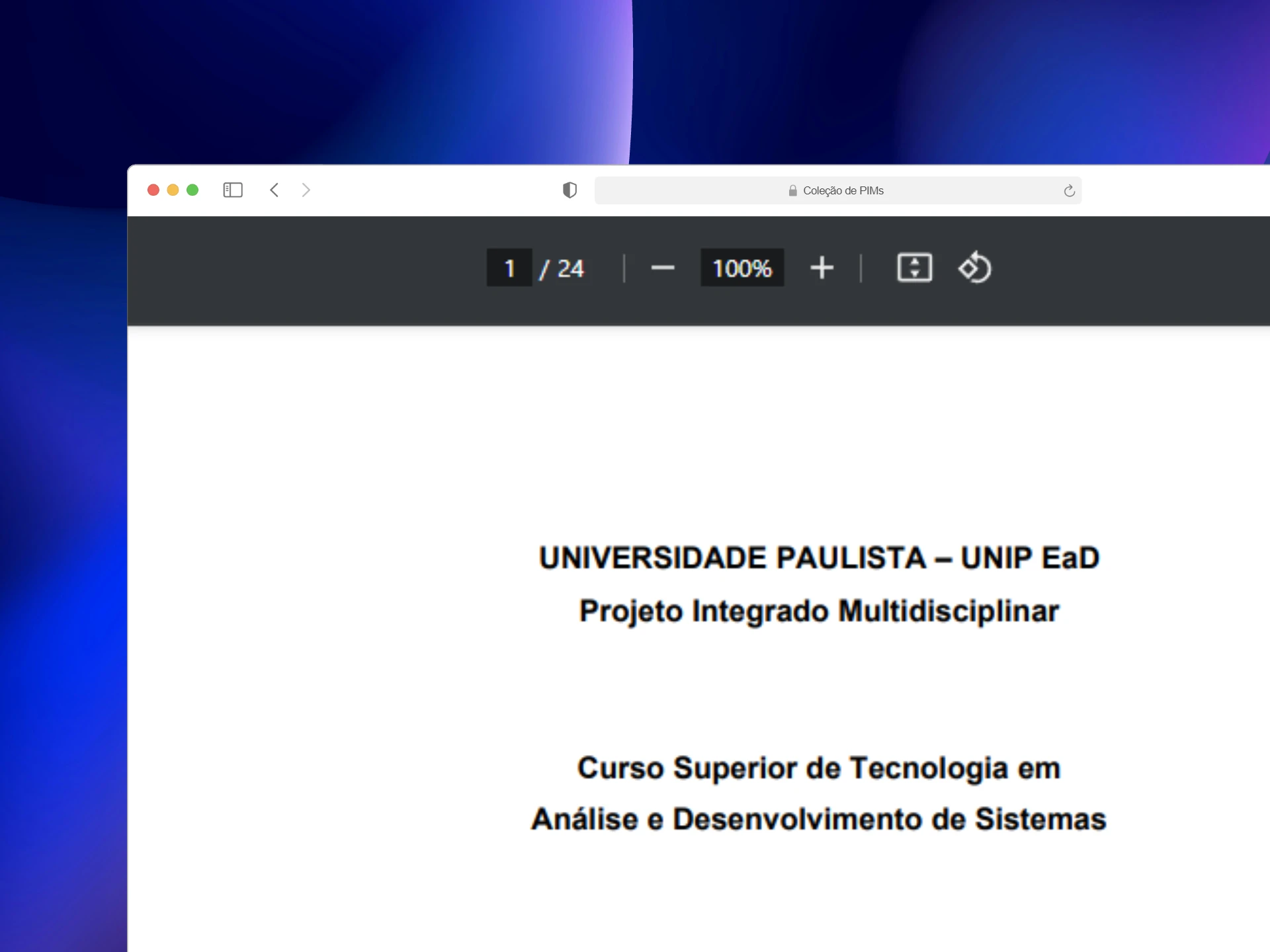 Coleção com PIMs Nota 10 de TI.